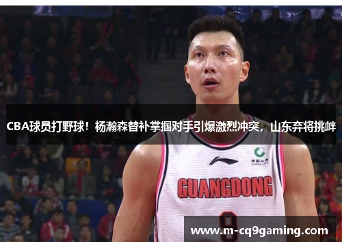 CBA球员打野球！杨瀚森替补掌掴对手引爆激烈冲突，山东弃将挑衅